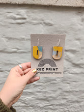 Load image into Gallery viewer, Kez Print - Sara Screen Printed Laser Cut Earrings
