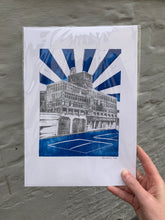 Load image into Gallery viewer, Bosanko Prints - Norwich Anglia Square HMSO Mono Print A4
