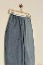 Load image into Gallery viewer, Atwin The Label - The Barrel Leg Trousers In Striped Indigo Denim

