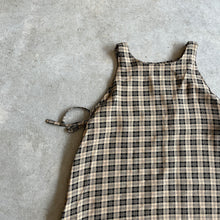 Load image into Gallery viewer, Rosana Exposito - Ribbon Tie A Line Dress In Check
