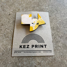 Load image into Gallery viewer, Kez Prints - Screen Printed Ply Wood Eliza Brooch
