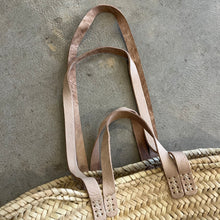 Load image into Gallery viewer, Moroccan Woven Double Strap Basket
