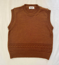 Load image into Gallery viewer, Charl Knitwear - West Vest In Tobacco
