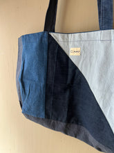 Load image into Gallery viewer, O Moon - Extra Large Denim Patchwork Tote
