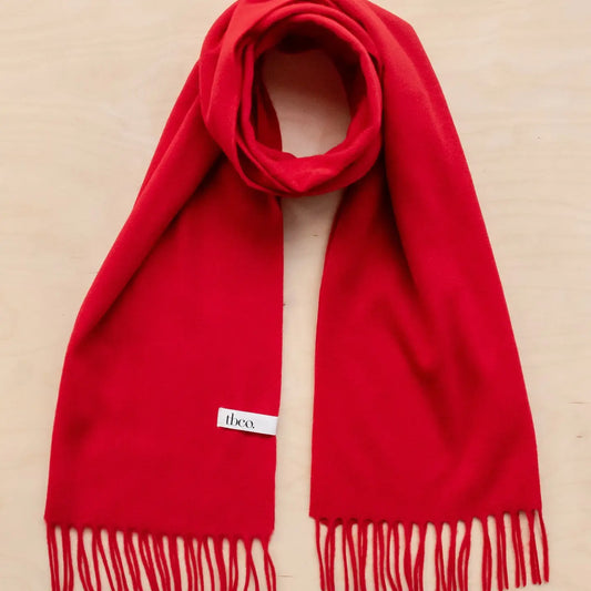 TBCO - Lambwool Oversized Scarf In Red