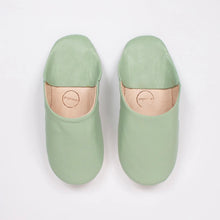 Load image into Gallery viewer, Bohemia Design - Babouche Slippers In Sage Green
