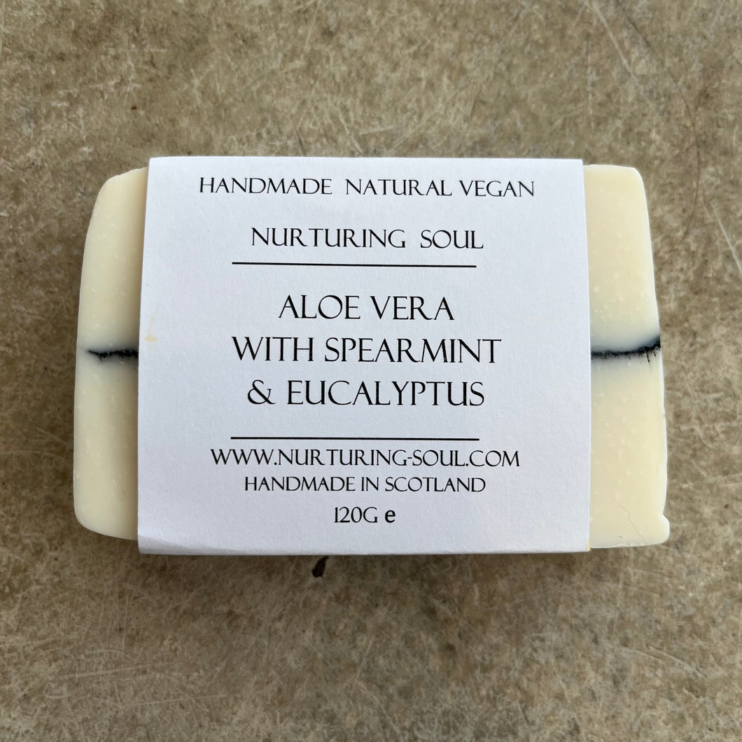 Nurturing Soul - Aloe Vera Soap With Spearmint And Eucalyptus