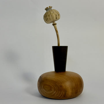 Gould N Lathe Woodwork - Elm & Pangapanga Wood Stem Vase