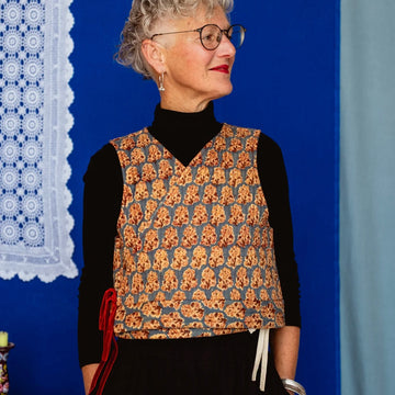 Tapuh - Cloud 9 Vest Charleston Quilt In Siren