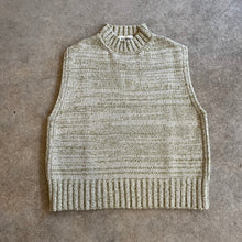 Load image into Gallery viewer, Elwin - RAYE Cotton Knitted Vest In Green Marl
