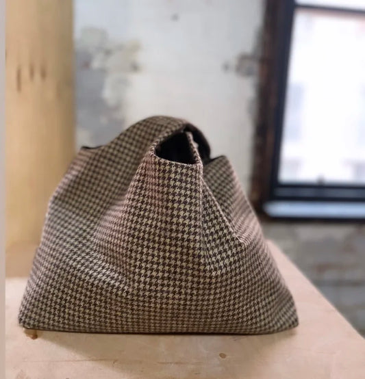 Rosana Expósito - Tweed And Wax Cotton Shopper