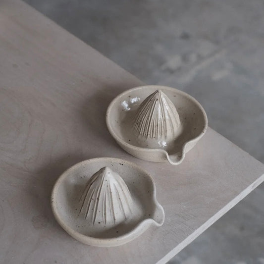 Eleanor Torbati - Speckled Stoneware Lemon Squeezer