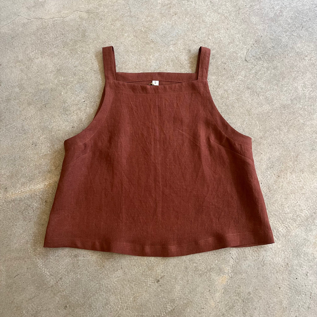 Clement House - Penn Top In Burnt Sienna