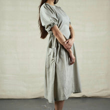 Load image into Gallery viewer, Rosana Exposito - Drawstring Smock Dress In Check
