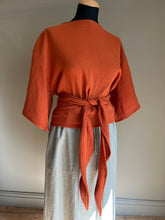 Load image into Gallery viewer, Seen Studio -  The Tie Top In Rust Cotton
