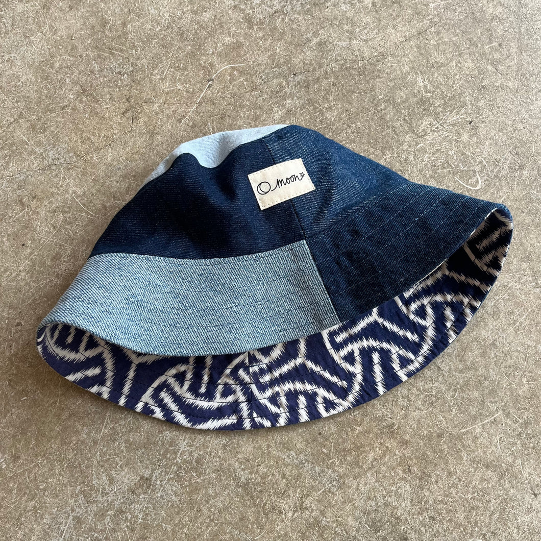 O Moon - Denim Patch Bucket Hat