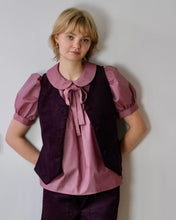 Load image into Gallery viewer, Withnell Studios - Looming Waistcoat In Aubergine Cord
