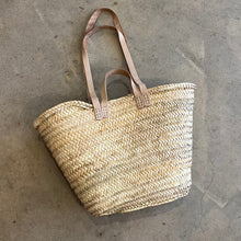Load image into Gallery viewer, Moroccan Woven Double Strap Basket
