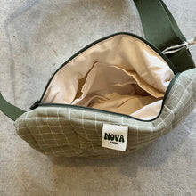 Load image into Gallery viewer, Nova Studio - Quilted Cross Body Bag in Khaki Check
