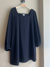 Load image into Gallery viewer, Atwin The Label - The Mini Dress In Black Seersucker
