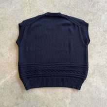 Load image into Gallery viewer, Charl Knitwear - West Vest In Dark Navy Blue
