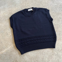 Load image into Gallery viewer, Charl Knitwear - West Vest In Dark Navy Blue
