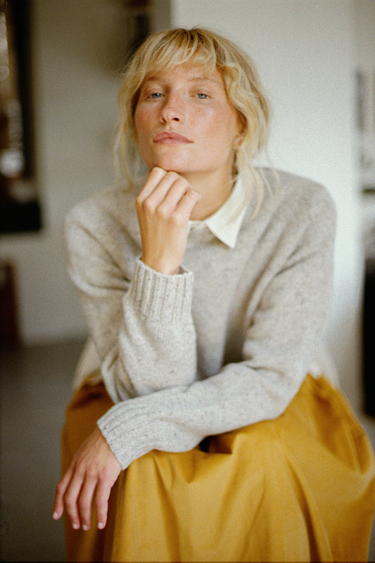 Elwin - Donegal Sweater In Mist