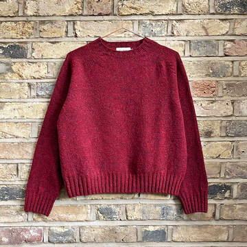 Elwin - Donegal Sweater In Claret