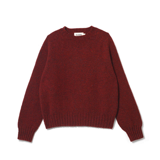 Elwin - Donegal Sweater In Claret