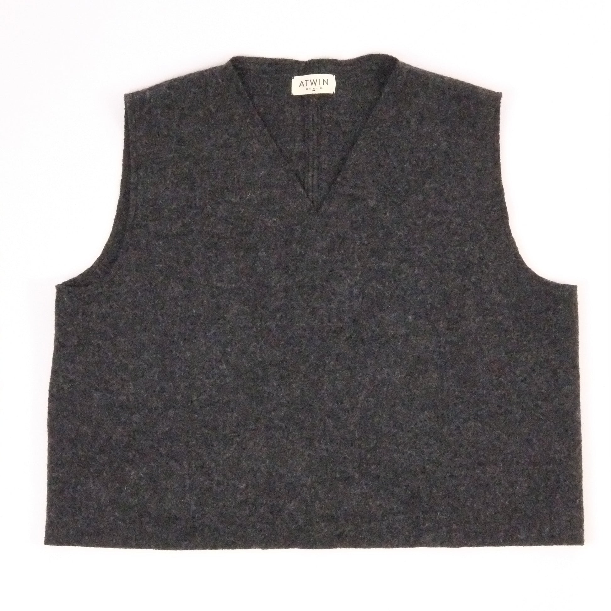 Dark gray fabric swatch on a white background