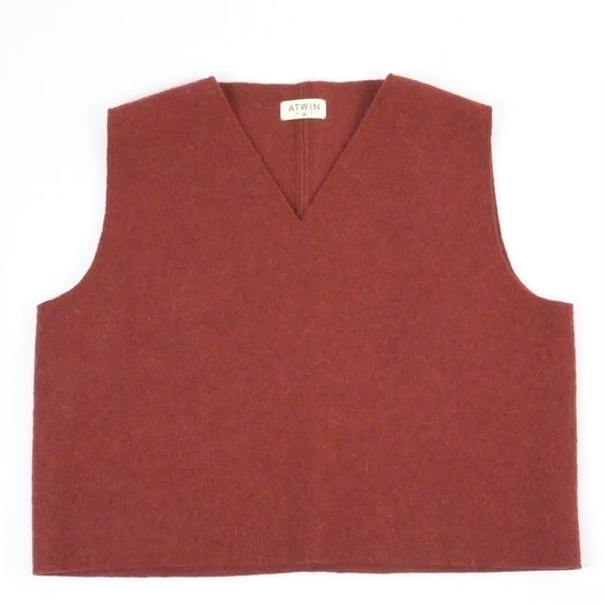 Red vest on a white background