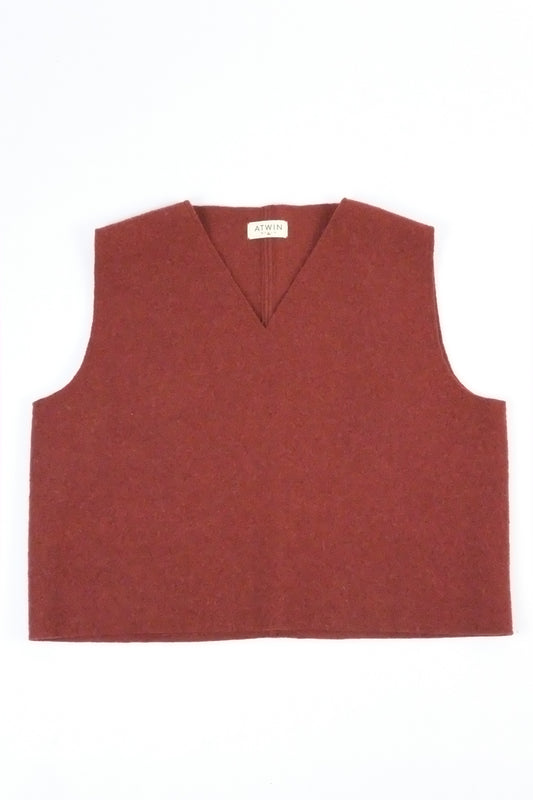 Red vest on a white background