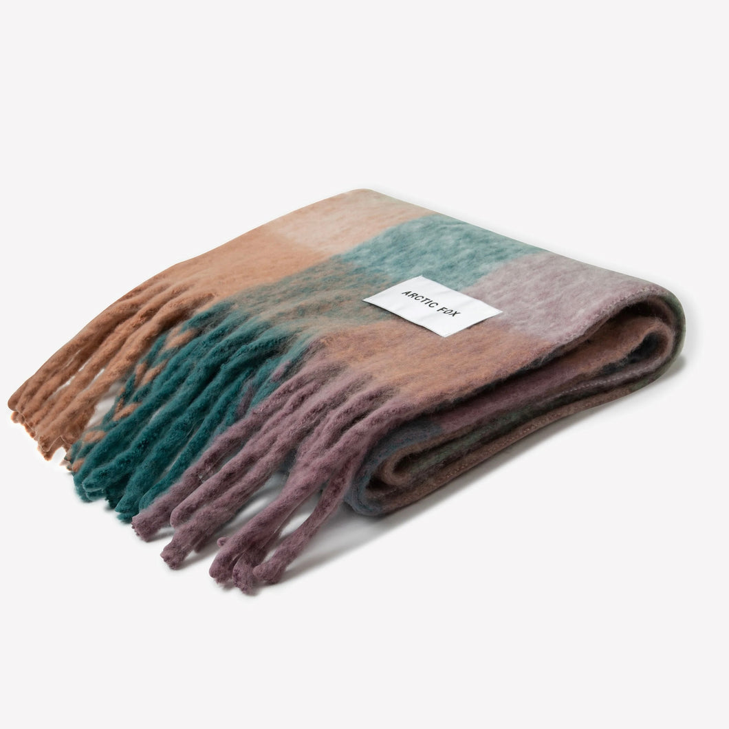 Arctic Fox & Co. - The Reykjavik Scarf In Purple Check