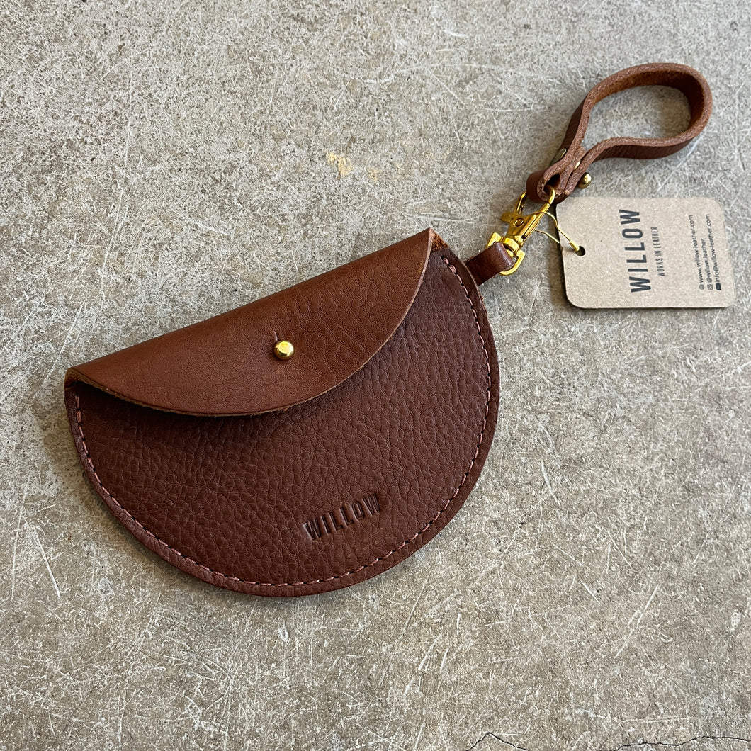 Willow Leather - Mini Moon Keyring Purse