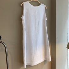 Load image into Gallery viewer, Crop Clothing - Linen French Dart Dress In White
