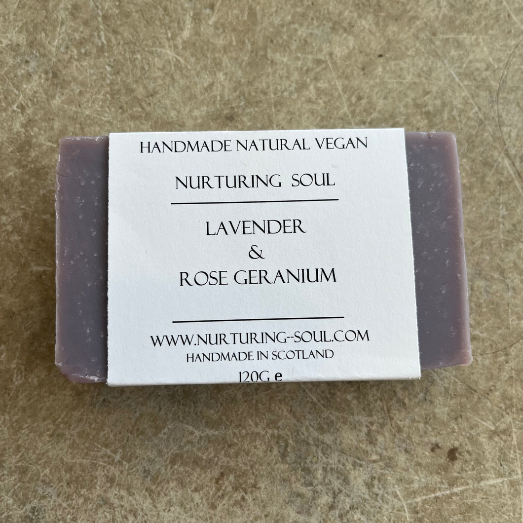 Nurturing Soul - Lavender And Rose Geranium Soap