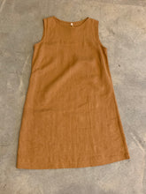 Load image into Gallery viewer, Crop Clothing - Linen French Dart Dress - Toffee
