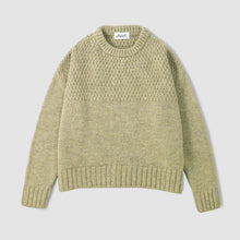 Load image into Gallery viewer, Green jumper on a white background 
