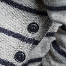 Load image into Gallery viewer, Charl Knitwear - Middleton Jumper In Oatmeal And Navy Stripe
