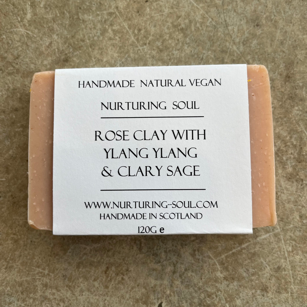 Nurturing Soul - Rose Clay With Ylang Ylang And Clary Sage Soap