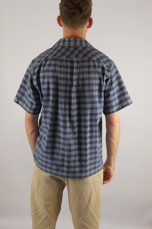 DCM Garments - The Short Sleeve Blue Check Holiday Shirt