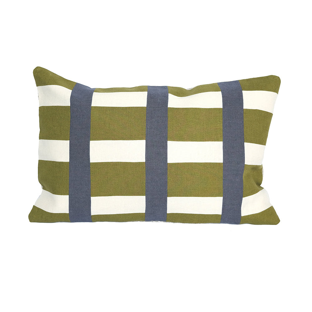 Slow Progress - Highrise Lumbar Cushion In Grass Green