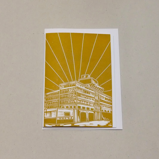 Bosanko Prints - Lino Print Norwich Anglia Square HMSO Card