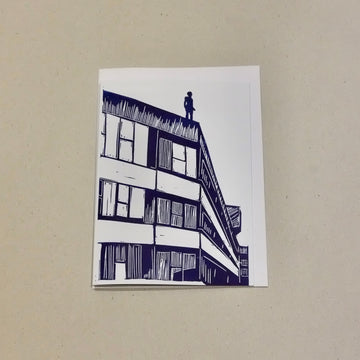 Bosanko Prints - Lino Print Norwich UEA Ziggurats Card