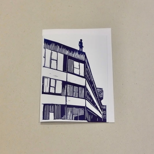 Bosanko Prints - Lino Print Norwich UEA Ziggurats Card