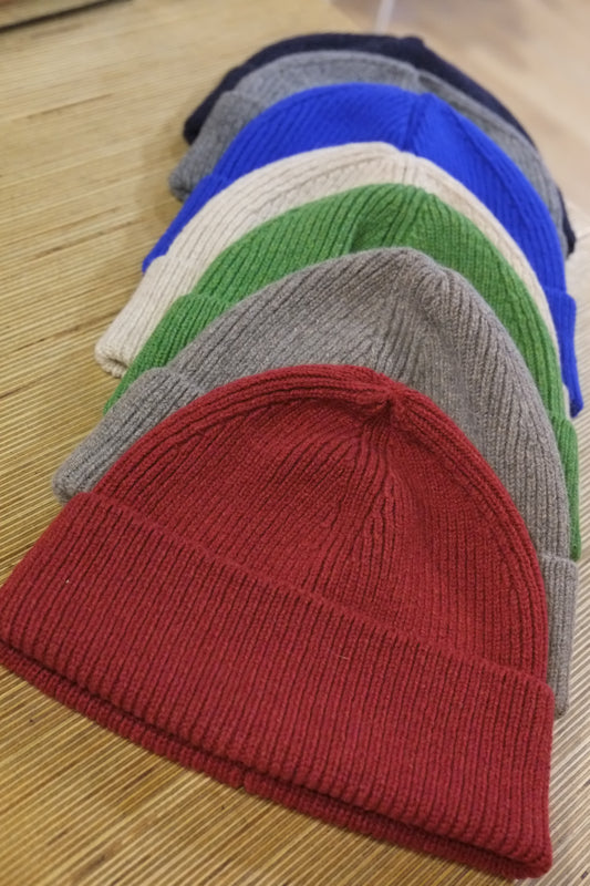 Sally Nencini - Rib Beanie Lambswool Hat