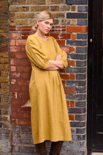 Load image into Gallery viewer, The Regular Works - Quilt Dress In Ochre Linen
