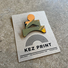 Load image into Gallery viewer, Kez Prints -Screen Printed Ply Wood Sophie Brooch
