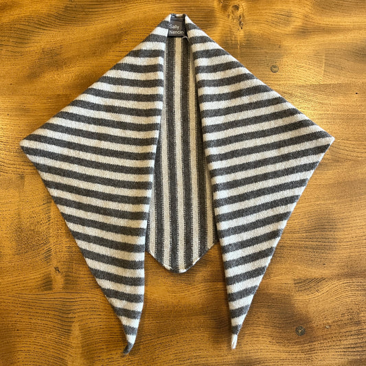 Sally Nencini - Striped Triangle Neck Scarf