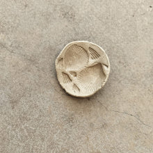 Load image into Gallery viewer, shell ceramic trinket dish on concrete surface
